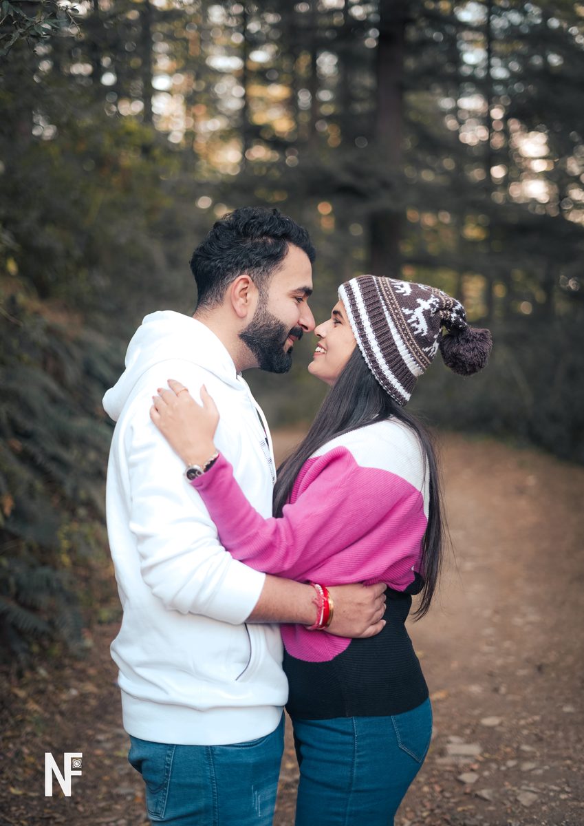 Pre-wedding shoot moment